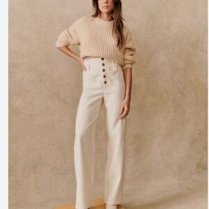 Sezane Jones Trousers Ecru